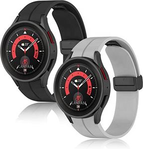 Nouveau 20mm <span class=keywords><strong>Montre</strong></span> 4 <span class=keywords><strong>5</strong></span> <span class=keywords><strong>Pro</strong></span> Silicone Boucle Magnétique <span class=keywords><strong>Bracelet</strong></span> de <span class=keywords><strong>Montre</strong></span> Intelligente pour <span class=keywords><strong>Samsung</strong></span> <span class=keywords><strong>Galaxy</strong></span> <span class=keywords><strong>Watch</strong></span> 4/<span class=keywords><strong>5</strong></span> <span class=keywords><strong>Pro</strong></span> 40/44/45mm <span class=keywords><strong>Bracelet</strong></span> <span class=keywords><strong>Bracelet</strong></span> - Product Image 1