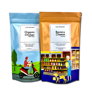 Sacs en plastique personnalisés, impression de votre propre logo, pack de friandises pour chiens, vente en gros - Product Image 1