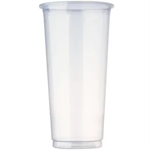 定制标志一次性塑料杯软透明奶茶塑料杯带盖