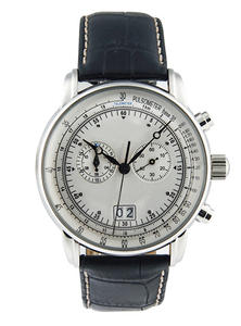 Montre-bracelet chronographe à quartz pour homme, mouvement japonais, acier inoxydable OEM, marque personnalisée - Product Image 2