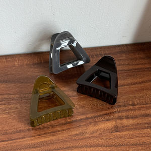 Kinling Hoge Kwaliteit Multi Color Medium Driehoekige Vrouwen Acetaat Haarklauwen - Product Image 4