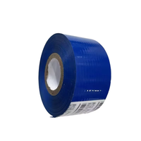 Ruban d'estampage à chaud 30mm * 100m Rubans de codage noirs Feuilles d'estampage à chaud pour l'application d'impression de date Imprimante à ruban de carbone