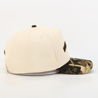 Gorra de Béisbol de Alta Calidad de 5 Paneles en Diseño de Camuflaje Real Tree de Dos Tonos con Estilo Urbano Deportivo y Logotipo Bordado en 3D para Caza