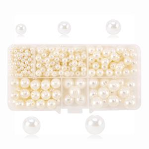 Qiao 24-Grid 4mm-10mm Mermaid degrade akrilik boncuk kiti sihirli renk delikli inci için DIY bilezik kolye aksesuar - Product Image 3