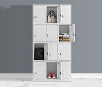 Casier de rangement en métal à 12 portes casier scolaire casiers scolaires pour le stockage en métal vêtements de gymnastique stockage armoire en métal casier