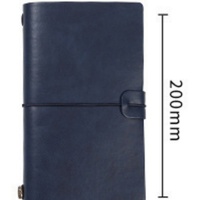 Carnet de notes rétro A5 en papier écologique avec couverture en cuir PU, design imprimé, couleur personnalisée, logo personnalisé, reliure à feuilles pliées