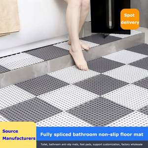 Anti-slip Shower <b>Mat</b> Swimming Pools PVC Waterproof Easy Installation Bath Tub Flooring Indoor Washroom Interlocking Tile - Product Image 2