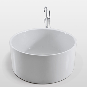 Thanh Lịch Nhà Sử Dụng Phòng Tắm Rửa Tap Bồn Tắm Đơn Lập Lucite Acrylic Lớn Vòng Cổ Bồn Tắm Với Facute - Product Image 1