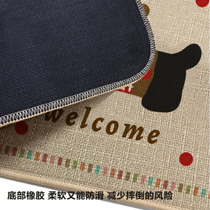 घर मुद्रित पैटर्न छोटे आकार के जूट मैट कस्टम निर्माता चीन रबर-पर्ची प्रवेश द्वार चटाई के लिए फर्श के लिए - Product Image 2