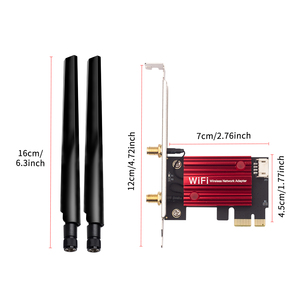 ไวไฟ 6E <span class=keywords><strong>AX210</strong></span> 5400Mbps อะแดปเตอร์ไร้สาย PCIE ไตรแบนด์ 2.4G/5G/6Ghz รองรับ BT5.3 การ์ดเครือข่ายไวไฟสำหรับวิน 10/11 - Product Image 4