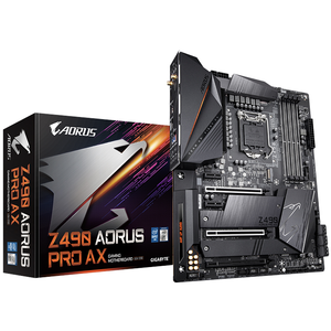 Carte mère de jeu pour ordinateur de bureau <span class=keywords><strong>GIGABYTE</strong></span> Z490 AORUS ELITE d'occasion, DDR4 ATX LGA1151, prise en charge SATA, processeurs Intel Core de 10e génération, 128 Go double - Product Image 1