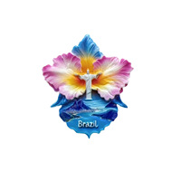 L'anima poetica di una persona cinese, magnete da frigorifero, icona brasiliana, adesivo magnetico 3D, decorazione per la casa, souvenir da viaggio, regalo