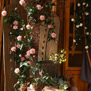 Emballage de vigne vigne escalade décoration murale décoration de la maison coin simulé Rose simulé Rose - Product Image 4