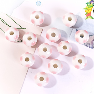 2025 pintado a mano Retro Rosa tulipán mariposa cuentas DIY pulsera collar accesorios acrílico plástico Lucite cuentas hechas a mano - Product Image 2