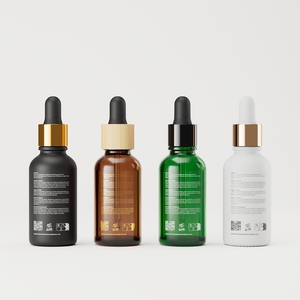 Tùy Chỉnh OEM Frosted Đen <span class=keywords><strong>20Ml</strong></span> 50Ml Mỹ Phẩm Râu Tóc Dầu Thủy Tinh <span class=keywords><strong>Dropper</strong></span> Huyết Thanh Chai 30Ml Cho Dầu - Product Image 4