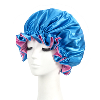 Bonnet en satin réversible d'usine, double couche, bande élastique, bonnet pour femmes, grand inventaire à bas prix, bonnet en satin en stock