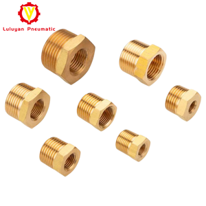 Латунный прямой шестигранный ниппель-адаптер для водопроводных систем, соединитель с внутренней резьбой BSPP, не вращающийся, гладкий, низкопрофильный - Product Image 2