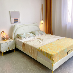 1.5 M letto singolo Nordic Light di lusso in morbido pelle Design principessa per la camera da letto delle ragazze per il bagno dei ragazzi - Product Image 2