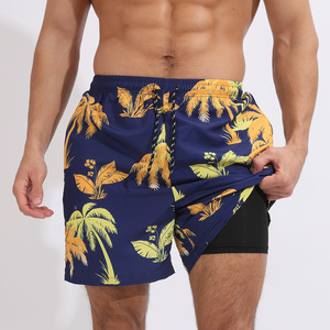Short de plage d'été à double épaisseur pour <span class=keywords><strong>homme</strong></span> Short de sport décontracté de bain à poches cachées S-XXL Boardshorts Style Short De Mezclilla pour <span class=keywords><strong>homme</strong></span> - Product Image 3