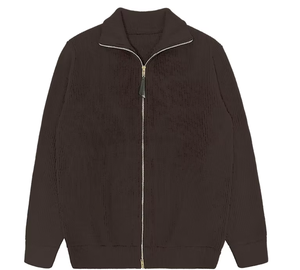 <span class=keywords><strong>Cardigan</strong></span> di Lusso Personalizzato di Alta Qualità con <span class=keywords><strong>Zip</strong></span> Frontale, Collo Alto e Tasche Laterali per l'Inverno - Product Image 5