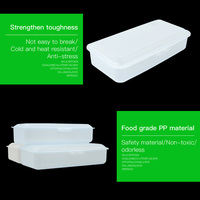 Boîte à salade en plastique, conteneur de stockage alimentaire portable, boîte à lunch givrée sans BPA, conteneur à collation réutilisable, boîte alimentaire pour pique-niques et camping