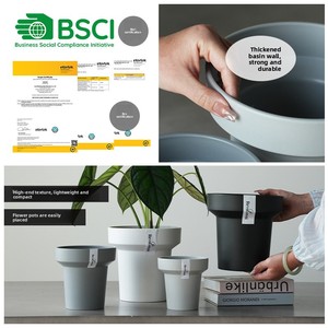 Maceta de Plástico Negra Estilo <span class=keywords><strong>H</strong></span>, Diseño Simple y Transpirable, para Uso en Escritorio del Hogar, Tamaño Pequeño para Plantas de Taro y Phalaenopsis - Product Image 6