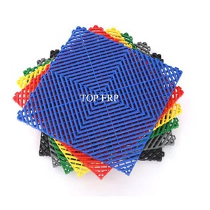 PP Garage Interlocking Flooring Tiles 4s Car Wash Shop Floor Mats Modular Rigid Garage Floor Tiles - Product Image 3
