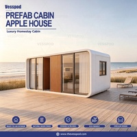 Casas Prefabricadas Modulares de Diseño Moderno, Duraderas, de Acero, Ecológicas, Impermeables, Rectangulares, Verdes, Listas para Usar, para Hoteles, Oficinas y Edificios
