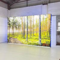 5m * 3m Portable Trade Show Tension Systèmes de tissu illuminé SEG Pop up Light Banner Stand