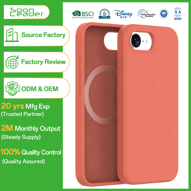 Soonleader Luxury Custom Logo Magnetic Ring Holder Shockproof Microfiber Liquid Silicone Phone Case for SE4 16e