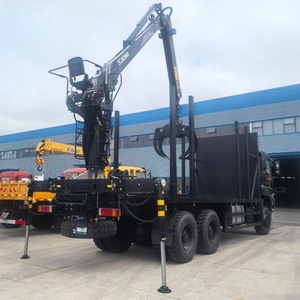 Camión <span class=keywords><strong>Grúa</strong></span> Forestal Todoterreno HOWO 6WD de Alta Calidad, 3 Toneladas, <span class=keywords><strong>con</strong></span> Pluma Articulada Hidráulica, Bomba de Motor, Caja de Cambios, Motorreductor Huade y Rodamientos - Product Image 3