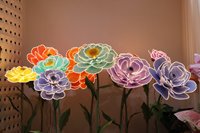 S-0049 Bunga Raksasa Buatan EVA Peony Camellia Besar dengan Lampu LED, Dekorasi Panggung, Hiasan Bunga Buatan Bercahaya LED