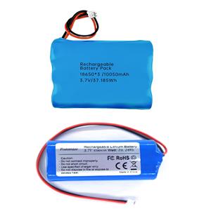 18650 3,7 V 10500mAh 10000mAH 1S3P Paquete de batería de iones de litio 5200mAh 1S2P Batería <span class=keywords><strong>recargable</strong></span> de iones de litio con JST2.0 <span class=keywords><strong>para</strong></span> iluminación de Juguetes - Product Image 1