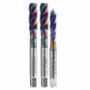 Tarauds et matrices à cannelures en spirale UNC <span class=keywords><strong>UNF</strong></span> UNS 10-32 <span class=keywords><strong>1</strong></span>/4 3/8 <span class=keywords><strong>2</strong></span>-56 4-40 8-32 10-24 7/16 <span class=keywords><strong>1</strong></span>/<span class=keywords><strong>2</strong></span> 3/4 Tarauds à filetage TC50-Coating pour l'aluminium <span class=keywords><strong>1</strong></span> pièce - Product Image 5