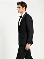 Costume de smoking sur mesure en satin pour homme, revers châle, coupe ajustée, pour mariage et dîner formel, vente en gros, fabricant ODM
