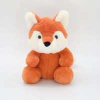 Vente en gros de peluche de renard d'aurore personnalisée Renard endormi doux avec son respirant Animal en peluche doux