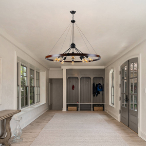 Minimalist Nordic Chandelier, Simple Dining Room Light, Walnut-Colored Eye-Friendly Bedroom Light - Product Image 5