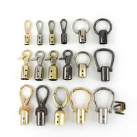 Fermoirs pivotants en métal DIY, boucle à homard, chaîne, pendentif, cordon, mousqueton à pression avec porte-clés, accessoires pour sac