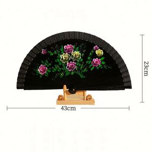 Abanico Plegable de Bambú Ecológico de 23 cm con Forro de Ratán, Pintado con Temática Deportiva, Impreso por Ambos Lados, Hecho en Hunan, España, Souvenir - Product Image 5