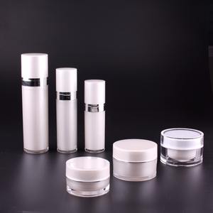 Heypack marca envases cosméticos botella de acrílico galvanoplastia de plata y tarro para envases cosméticos al por mayor - Product Image 5