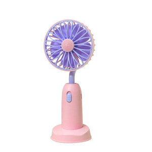 Portable Daisy <b>Fan</b> With Phone <b>Stand</b> Rechargeable USB Handheld Desk <b>Fan</b> 5V DC Motor 2W Battery Included - Product Image 4