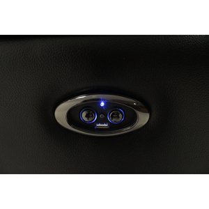 <b>Black</b> Faux Leather <b>Sofa</b> Set Tufted Upholstered Modern Design - Product Image 2