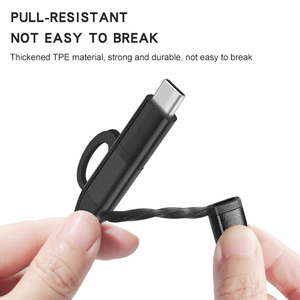 Câble <span class=keywords><strong>de</strong></span> <span class=keywords><strong>charge</strong></span> USB multi-téléphones au <span class=keywords><strong>prix</strong></span> d'usine, 5 en 1, Micro Type C <span class=keywords><strong>8</strong></span> broches, câble <span class=keywords><strong>de</strong></span> <span class=keywords><strong>charge</strong></span> et <span class=keywords><strong>de</strong></span> données, 1M 2M 3M, étui en nylon et métal personnalisé - Product Image 3