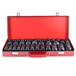 High Carbon Steel 35Pcs 1/2 Inch Impact <b>Socket</b> Set Black Portable Mechanical <b>Socket</b> Tool Kit with Hard for Auto - Product Image 2