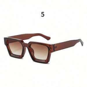 Lunettes de soleil de luxe de haute qualité avec logo personnalisé, lunettes de soleil carrées pour hommes et femmes, protection UV400 - Product Image 5