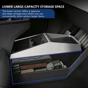 Organizador de Consola Central para Cybertruck, Caja de Almacenamiento Multifuncional de Doble Capa - Product Image 5