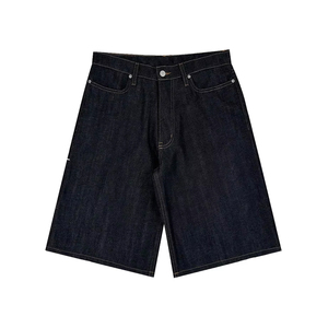 Shorts de Mezclilla para Hombre, 100% Algodón, con Detalles Desgastados, Cintura Media, Estilo Urbano, Transpirables y Ligeros - Product Image 1