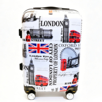 Ensemble de 3 valises à roulettes rigides en PC, de luxe, modernes, avec logo personnalisé, pour voyage, vente en gros d'usine
