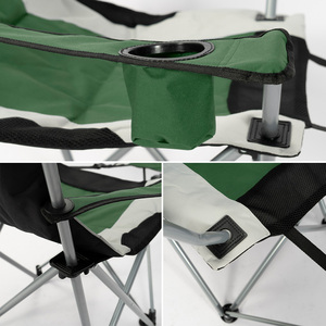 Portable Folding Camping Fishing Chair Beach Recliner Chair With <b>Footrest</b> Cup Holder for Outdoor Camping - Product Image 3