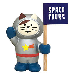 La supérette japonaise ZAKKA apporte de la créativité, du plaisir et des tendances. Mini-ornements en résine sur le thème de la voyage spatiale, des extraterrestres, des fusées, des chats et des cadeaux. - Product Image 6